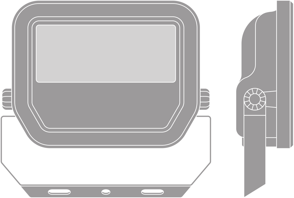 LED schijnwerper Aluminium Zwart 10.5W 3000K 2400 lumen IP20 IK10 120° stralingshoek duurzame buitenverlichting