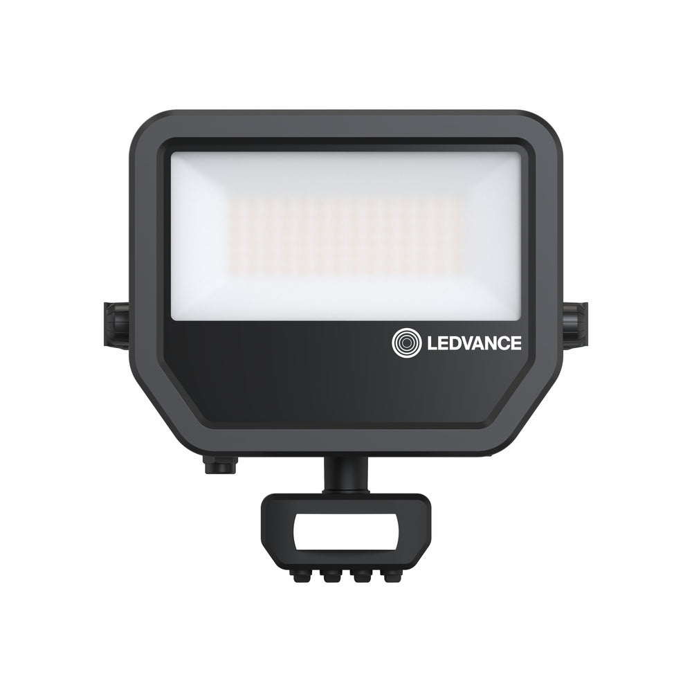 Projecteur LED avec détecteur GEN 3 Noir 41W 3000K 5500 lumens IP65 avec détecteur de mouvement et de luminosité, remplace 100W