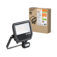 Projecteur LED avec détecteur GEN 3 Noir 41W 3000K 5500 lumens IP65 avec détecteur de mouvement et de luminosité, remplace 100W