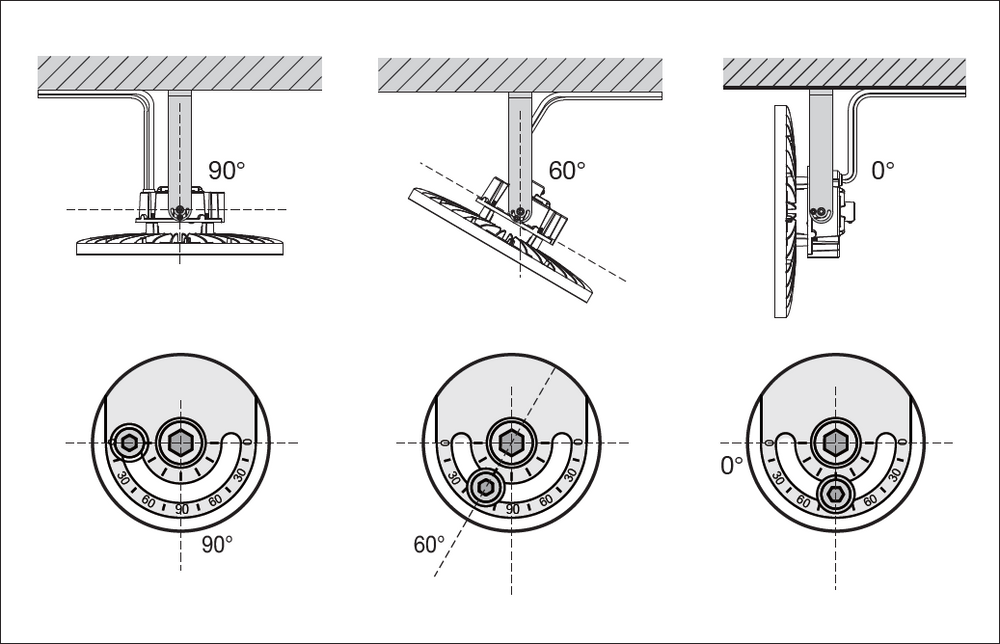 LED Highbay Gen 5 Zwart Aluminium 150W 4000K 26700 lumen IP66 1-10V dimbaar 110D