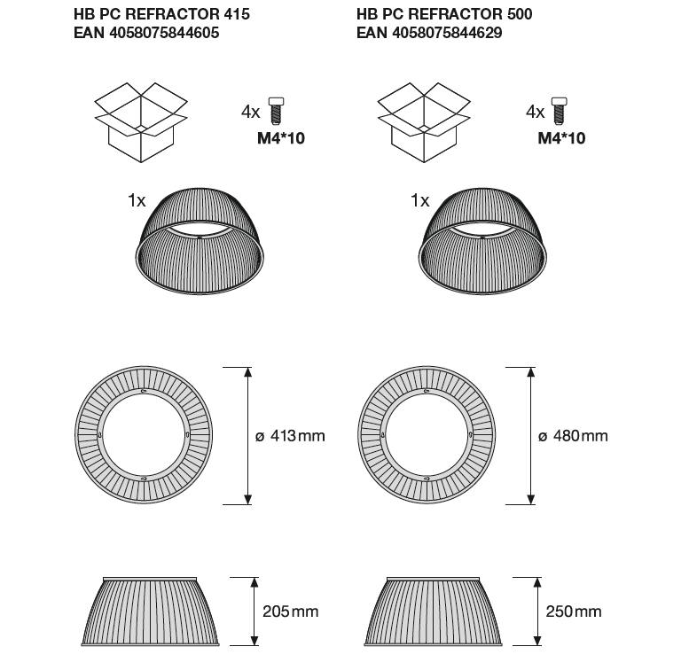 LED Highbay Gen 5 Zwart Aluminium 150W 4000K 26700 lumen IP66 1-10V dimbaar 110D