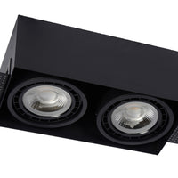 Lucide inbouwspot zwart GU10 naadloos ontwerp