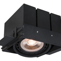 Lucide AR111 GU10 zwart trimloos inbouwspot armatuur excl. LED lamp