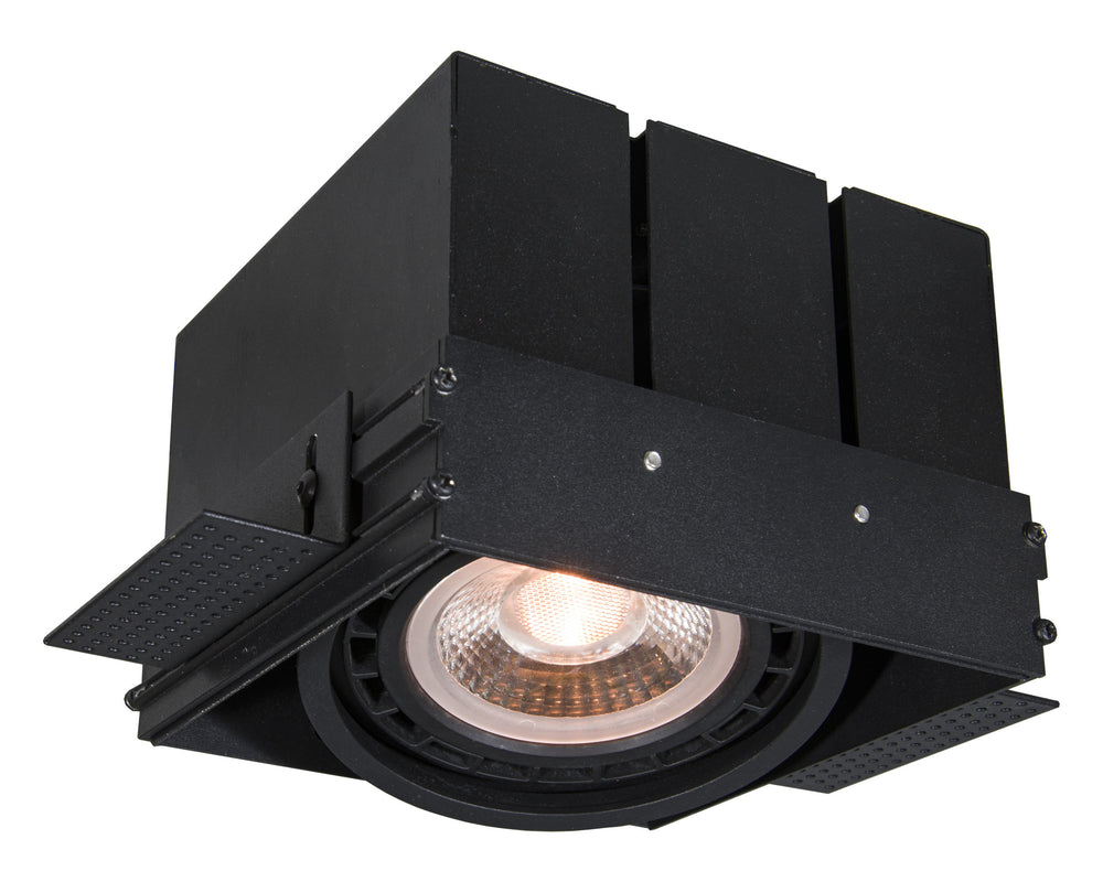 Lucide AR111 GU10 zwart trimloos inbouwspot armatuur excl. LED lamp