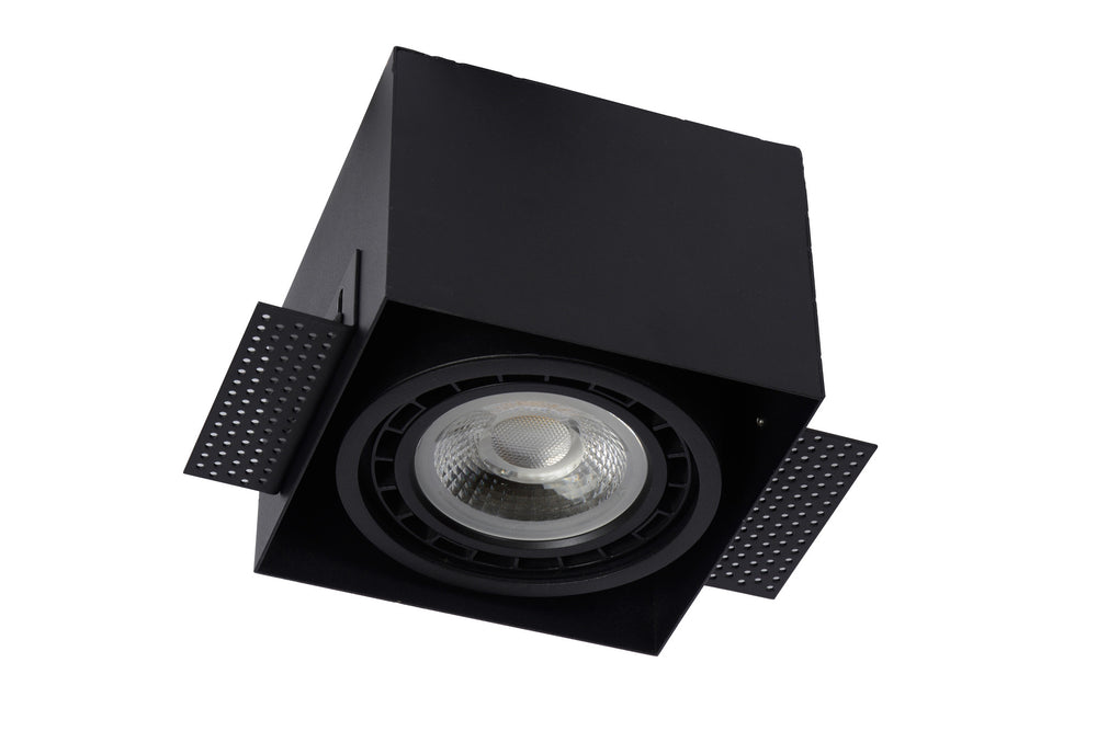 Lucide AR111 GU10 zwart trimloos inbouwspot armatuur excl. LED lamp