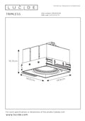 Lucide AR111 GU10 zwart trimloos inbouwspot armatuur excl. LED lamp