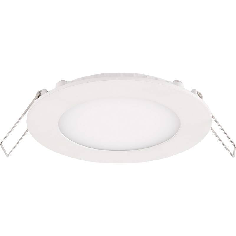 Spot encastré LED LCB rond aluminium 10.5W 3000K blanc chaud IP20 CRI 80 découpe 74mm 220-240V CE RoHS