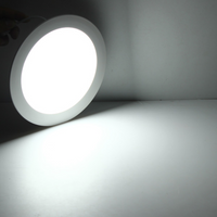 Plafonnier rond LED Spectrum 18W 1900 lumens 4000K en saillie ou encastré Blanc IP20 IK06 230V