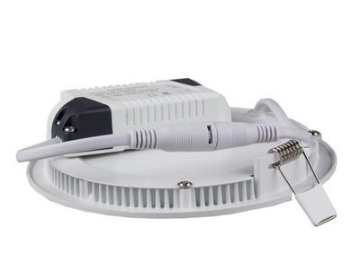 Spot encastré LED LCB rond aluminium 10.5W 3000K blanc chaud IP20 CRI 80 découpe 74mm 220-240V CE RoHS