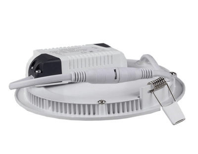 LED inbouwspot rond aluminium 3W vervangt 25W 3000K warm wit licht