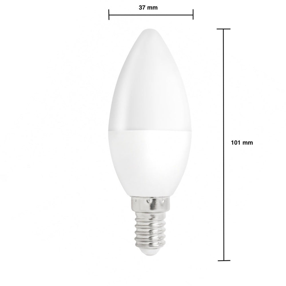 Spectrum ampoule LED en forme de bougie, culot E14 1W remplace 10W 3000K blanc chaud 90 lumens 17000 heures