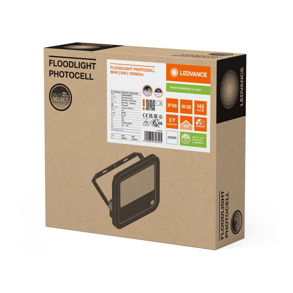 Lampe LED 10.5W 3000K 1521 lumens 220-240V IP20 IK10 CRI 80 aluminium or mat non-dimmable CE RoHS