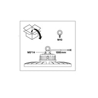 LED lamp 10.5W 3000K 1521 lumen, CRI 80, 120° bundel, IK10, IP20, flikkervrij, Aluminium behuizing, CE RoHS