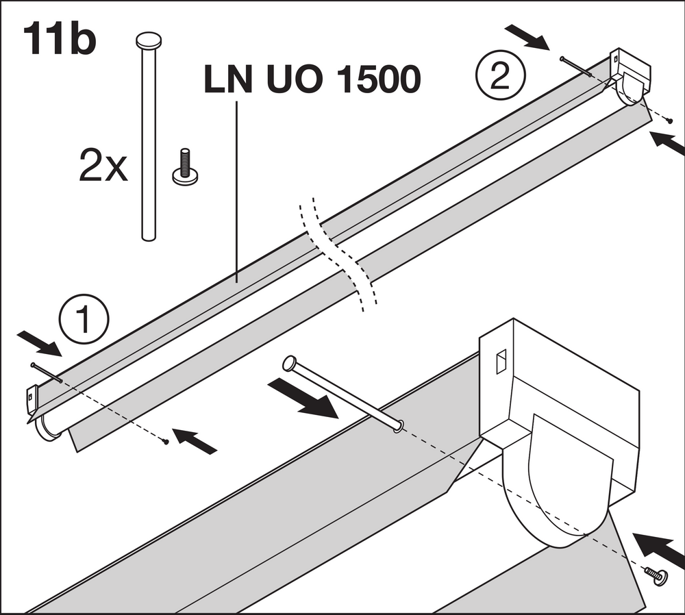 Barre de montage LED Linéaire Ultra Puissance 46W 4000K 5500 lumens 150cm Blanc Froid