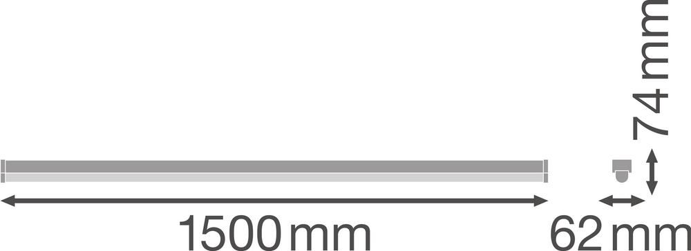 Barre de montage LED Linéaire Ultra Puissance 46W 4000K 5500 lumens 150cm Blanc Froid