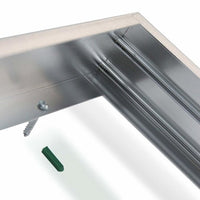 Panneau LED LCB 60x30cm cadre en aluminium argenté hauteur 5cm