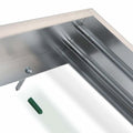 Panneau LED LCB 60x30cm cadre en aluminium argenté hauteur 5cm