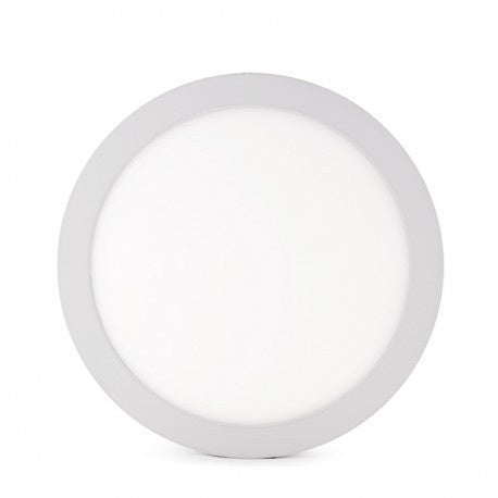 Plafonnier rond LED Spectrum 18W 1900 lumens 4000K en saillie ou encastré Blanc IP20 IK06 230V