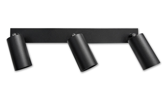 Spot encastré de plafond LED Spectrum Bardo 3x GU10 Noir IP20 boîtier en aluminium 230V éclairage intérieur