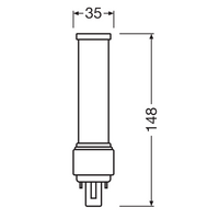 LED PLC 7W 840 Koel Wit G24D-2 2-Pin lamp, 230V, vervangt 18W CFL, energiebesparende verlichting voor jou