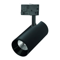 LED Railspot Zwart Tracklight - Universeel 3-Phase - 25W 119lm p/w - 4000K helder wit licht