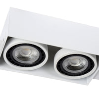 Lucide trimloze inbouwspot 2xGU10 witte LED lamp IP20
