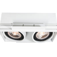 Lucide trimloze inbouwspot 2xGU10 witte LED lamp IP20