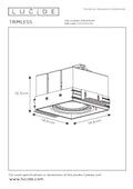 Lucide trimless inbouwspot 1xGU10 LED wit