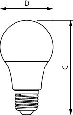 Ampoule LED Philips CorePro 4.9W E27 2700K 470 lumen lumière blanc chaud