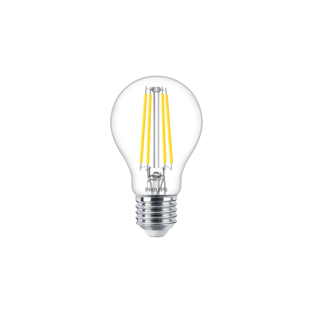 Ampoule LED Philips 5.9W E27 A60 Transparente 2700K Blanc Chaud 806 lumens dimmable 90CRI 220-240V