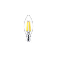 Ampoule Bougie LED Philips E14 B35 3.4W Équivalent 40W 2700K Blanc Chaud 470 lumens Variable Transparente 90CRI