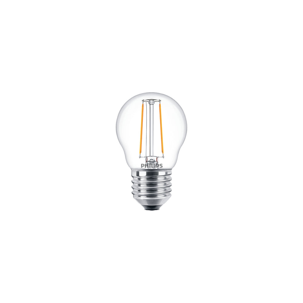 Philips CorePro LED P45 lamp E27 2W 2700K warm wit 250 lumen helder niet dimbaar