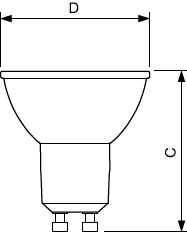 Philips MASTER Value LEDspot GU10 4.9W 2200K-2700K 355 lumen 36° bundel 90CRI dimbaar