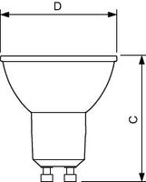 Philips CorePro LEDspot GU10 2.7W 2700K 215 lumens 36D non-variable blanc chaud projecteur