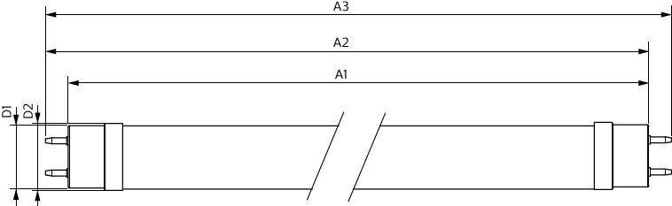 Philips MAS LEDtube VLE 1200mm HO 14W 4000K T8 G13 matte glazen buis 2100 lumen CRI 80 CE RoHS