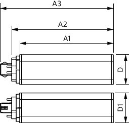 Philips CorePro LED PLT HF 15W GX24q-3 3000K 1620 lumen 4-Pin retrofitlamp, Witte afwerking, CE RoHS