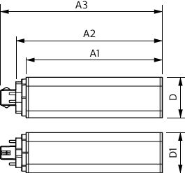 Philips CorePro LED PLT HF 18.5W 4000K GX24q-4 Koel Wit 2250 lumen 120° bundel niet-dimbaar