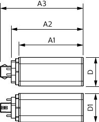 Philips CorePro LED PLT HF 6.5W GX24q-2 3000K 720 lumens lampe de rechange 4 broches