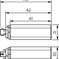Philips CorePro LED PLT HF 9W 3000K GX24q-3 matte lamp, 990 lumen, 120° bundel, CRI 82, 30000u levensduur
