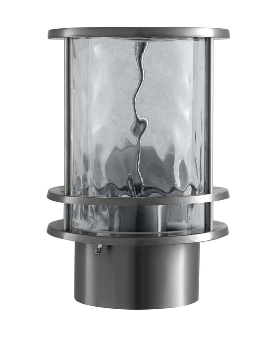 Ledvance ENDURA Classic Post Up E27 buitenwandlamp, roestvrijstalen behuizing, heldere glazen diffuser, IP44