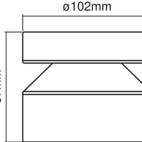 Ledvance ENDURA Style Cylinder Buiten LED Plafondlamp 6W 3000K IP44 Roestvrijstaal