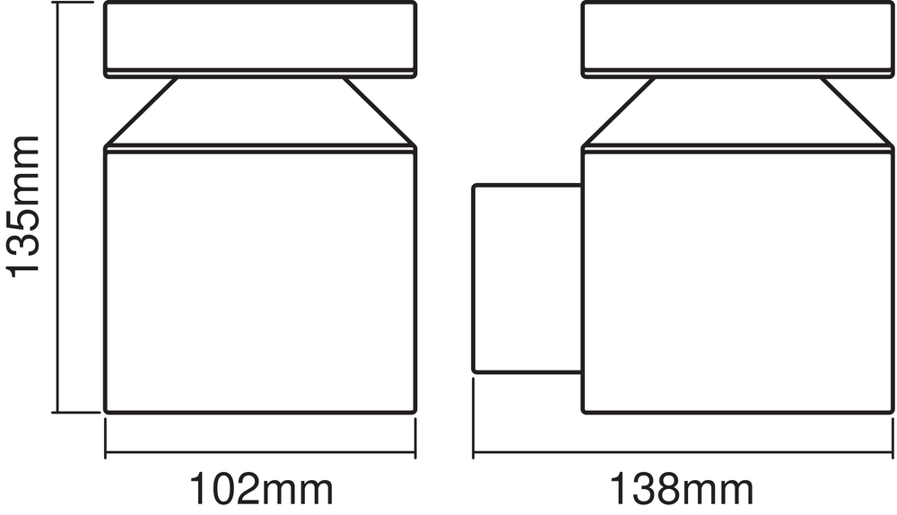Ledvance ENDURA Style Cylinder Wand LED Lamp 6W 3000K IP44 Roestvrij Staal Buiten Opbouw