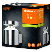 Ledvance ENDURA Style Cylinder Wand LED Lamp 6W 3000K IP44 Roestvrij Staal Buiten Opbouw