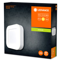 Ledvance ENDURA Style Square Applique Murale LED 13.5W 3000K 220-240V IP44 IK07 Blanc Extérieur Montage en Saillie