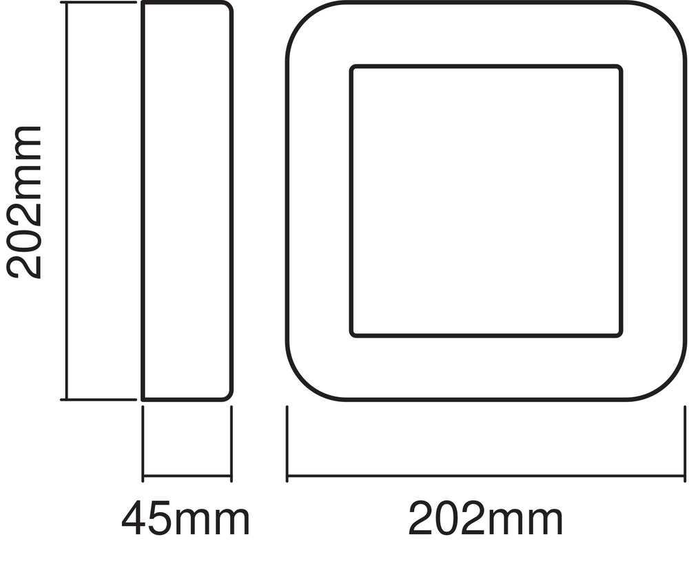 Ledvance ENDURA Style Square Applique Murale LED 13.5W 3000K 220-240V IP44 IK07 Blanc Extérieur Montage en Saillie