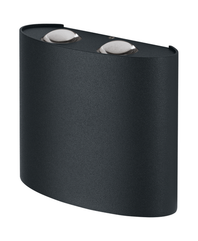 Ledvance ENDURA Style UpDown Deco II LED wandlamp 11W 3000K Donkergrijs IP44 buitenverlichting
