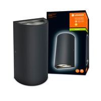 Ledvance ENDURA Style UpDown Buiten LED Wandlamp 12W 3000K 700 lumen IP44 Donkergrijs Gegoten Aluminium