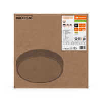 Ledvance LED Hublot Rond 300mm 17W IP65 IK10 2270 lumens 3000K 4000K Noir Montage en Saillie Luminaire Extérieur