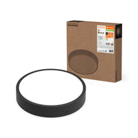 Ledvance LED Hublot Rond 300mm 17W IP65 IK10 2270 lumens 3000K 4000K Noir Montage en Saillie Luminaire Extérieur