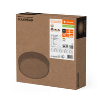 Ledvance hublot LED rond 9.5W noir, 3000K 4000K sélectionnable, 1220 lumens, IP65 IK10 applique plafonnier